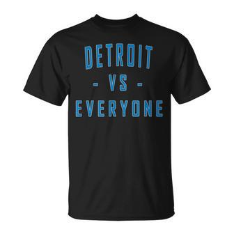 City Hometown Football Pride Detroit Vs Everyone T-shirt - Thegiftio UK