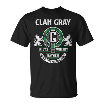 Clan Gray Scottish Surname Family Highland Games T-shirt - Seseable