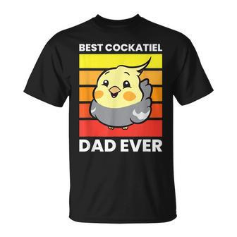 Cockatiel Papa Best Cockatiel Dad Ever Love Cockatiels Unisex T-Shirt | Mazezy