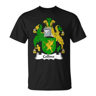Collins Coat Of Arms Crest T-shirt - Thegiftio UK