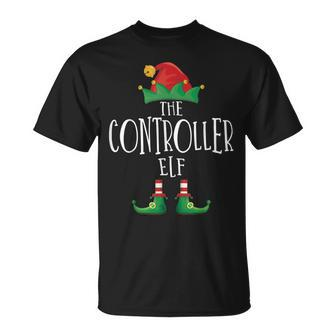 Controller Elf Gamer Familie Passender Pyjama Weihnachten T-Shirt - Seseable