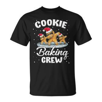 Cookie Baking Crew Family Christmas Gingerbread Santa Hat T-shirt - Seseable