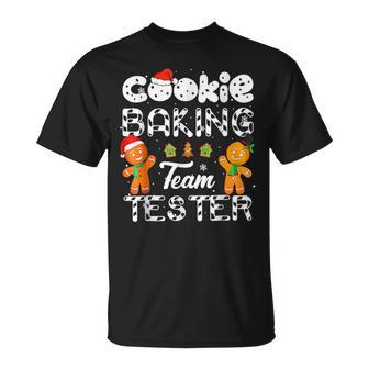 Cookie Baking Team Tester Christmas Family Gingerbread T-shirt - Seseable