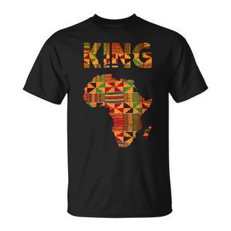 Cool African King Design Kente Cloth Africa Ghana Kids Men Unisex T-Shirt | Mazezy