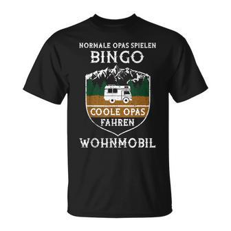 Coole Opas Fahren Wohnmobil T-Shirt, Camping Opa Vatertag Tee - Seseable