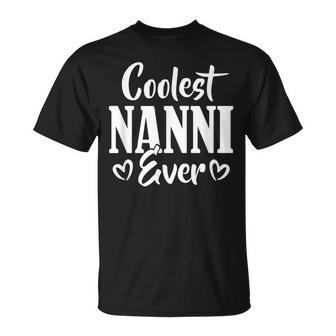 Coolest Nanni Ever Indian Grandma Mimi Heart Typo Gift Unisex T-Shirt | Mazezy AU