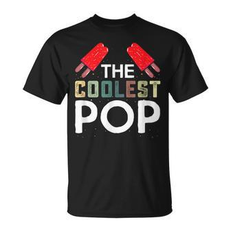 Coolest Pop Funny Best Dad Ever Cool Fathers Day Novelty Gift For Mens Unisex T-Shirt - Seseable