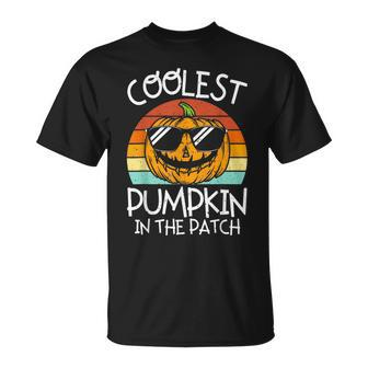 Coolest Pumpkin In The Patch Toddler Boys Halloween V13 T-shirt - Thegiftio UK