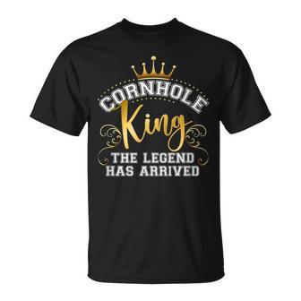 Cornhole King Legend Has Arrived Vintage T-Shirt - Seseable