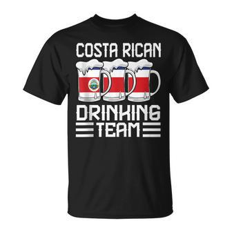 Costa Rican Drinking Team Costa Rica T-Shirt - Seseable