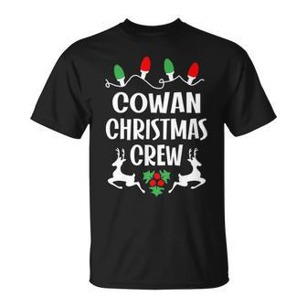 Cowan Name Gift Christmas Crew Cowan Unisex T-Shirt - Seseable