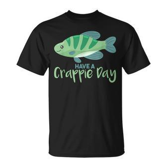 Crappie Day Funny Fishing T For Anglers Gift Unisex T-Shirt | Mazezy