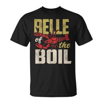 Crawfish Belle Of The Boil Funny Cajun Crayfish Queen Unisex T-Shirt | Mazezy