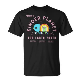Create A Kinder Planet Lgbtq Ally Protect Trans Kids Lgbt Unisex T-Shirt | Mazezy