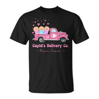 Cupids Delivery Co Nicu Crew Valentines Day Truck T-Shirt - Seseable