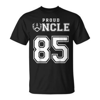 Custom Proud Football Uncle Number 85 Personalized For Men Unisex T-Shirt | Mazezy