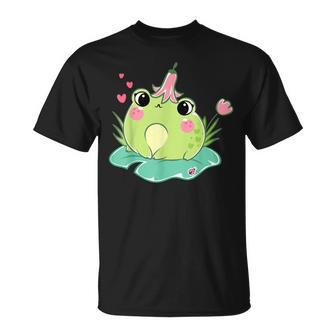 Cute Cottagecore Frog Unisex T-Shirt | Mazezy