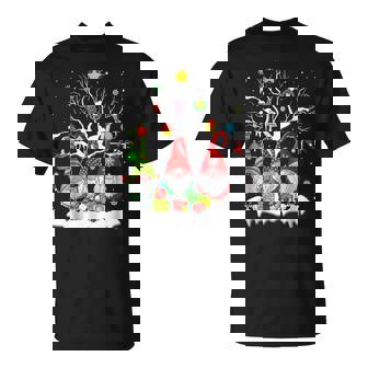 Cute Elves Winter Christmas 2022 Three Nordic Gnomes Swedish V2 T-shirt - Thegiftio