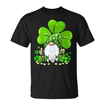 Cute Gnome Lucky Shamrock Clover St Patricks Day Boys Girls T-Shirt - Seseable