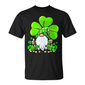 Cute Gnome Lucky Shamrock Clover St Patricks Day Boys Girls T-Shirt - Seseable