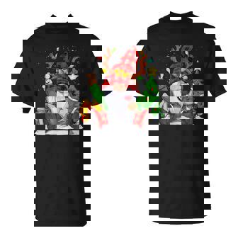 Cute Gnome With Wine Family Group Matching Pajamas Men Women T-shirt | Seseable FR