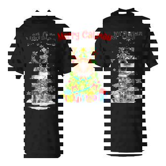Cute Ragdoll Cat Lovers Holiday Tree Christmas T-shirt - Thegiftio