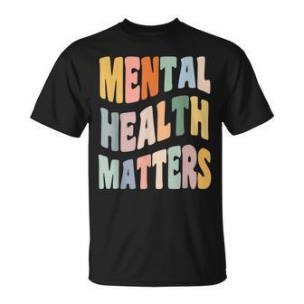 Cute Retro Mental Health Matters Mental Health Awareness T-shirt - Thegiftio UK