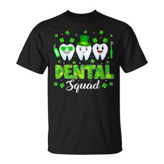 Cute Tooth Leprechaun Hat Dental Squad St Patricks Day T-Shirt - Seseable