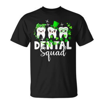 Cute Tooth Leprechaun Hat Dental Squad St Patricks Day T-Shirt - Seseable