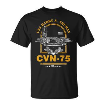 Cvn-75 Uss Harry S Truman T-Shirt - Seseable