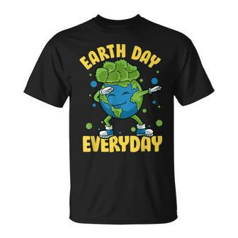 Dabbing Earth Day Everyday Earthday Dab Every Day Planet Unisex T-Shirt | Mazezy