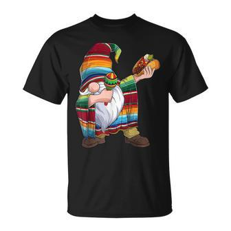 Dabbing Gnome Cinco De Mayo Taco Poncho Serape Mexican Boys Unisex T-Shirt | Mazezy
