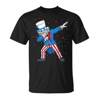 Dabbing Uncle Sam 4Th Of July Kids Boys Men Unisex T-Shirt | Mazezy