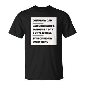 Dad Company Unisex T-Shirt - Monsterry AU