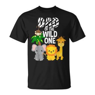 Dad des Wilden Einzigen Zoo-Thema Geburtstag Safari Dschungel Tier T-Shirt - Seseable