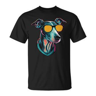 Dad Mom Cool Dog Sunglasses Italian Greyhound Unisex T-Shirt | Mazezy