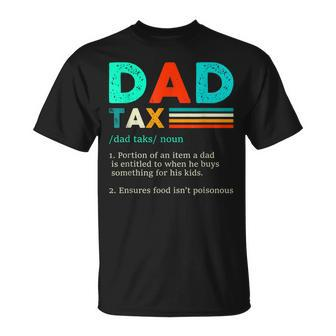 Dad Tax Definition Retro Vintage T-Shirt - Seseable