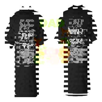 Dad Of The Wild Two Zoo Birthday Safari Jungle Animal T-shirt - Thegiftio