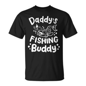 Daddys Fishing Buddy Awesome Fathers Day Girl T-shirt - Thegiftio UK