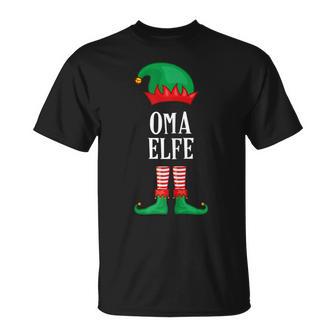 Damen Oma Elfe Partnerlook Familien Outfit Weihnachten T-Shirt - Seseable