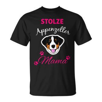 Damen Stolze Appenzeller Mama Sennenhund Hund T-Shirt - Seseable