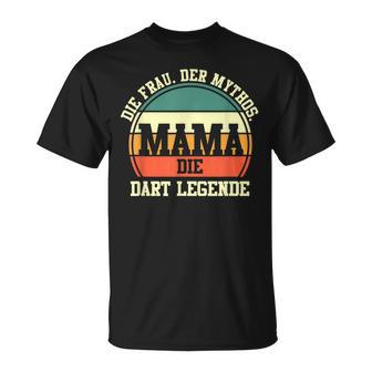 Dart Mama Mutter Dartsspieler Darts T-Shirt - Seseable