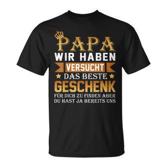 Das Beste Geschenk Papa Tochter Sohn T-Shirt - Seseable