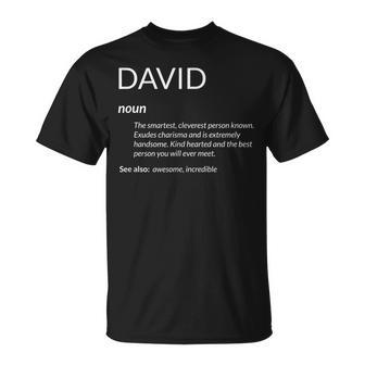 David Is The Best Name Definition Dave David T-Shirt - Seseable