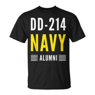 Dd214 Navy Alumni Veteran Day Retired Vintage Military Gift Unisex T-Shirt | Mazezy