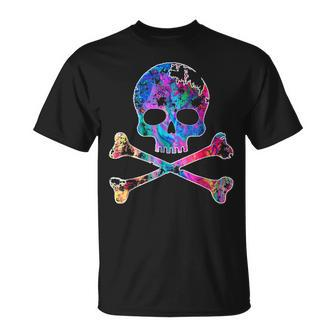 Death Skull And Crossbones Jolly Roger Military Unisex T-Shirt | Mazezy DE