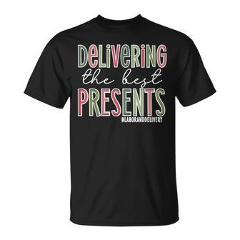 Delivering The Best Presents Labor And Delivery Nurse Xmas T-shirt - Seseable
