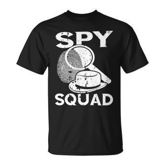 Detektiv Spy Squad Spy Kostüm Investigate Espionage Agent T-Shirt - Seseable