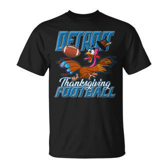 Detroit Football | Thanksgiving Day | Funny Turkey Day Unisex T-Shirt | Mazezy