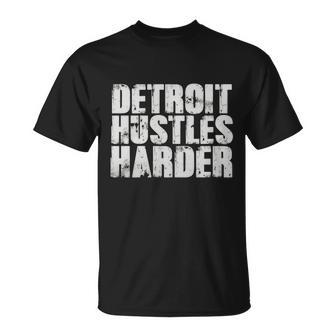 Detroit Hustles Harder T-Shirt Detroit Shirt 2 T-shirt - Thegiftio UK